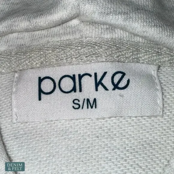 Parke NYC Apple Statue of Liberty Hoodie Grey S/M Rare Graphic Sweatshirt - Picture 13 of 13